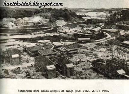 Pandangan dari udara kampus di Bangi, 27 Julai 1976