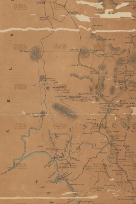 Map of the States of Sungei Ujong and Jelebu, 1894