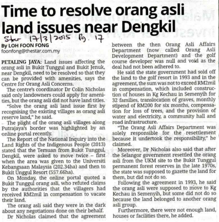 Loh Foon Fong @ The Star, 17 March 2015