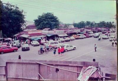 Lokasi bazaar di Pekan Kajang tahun 1990-an