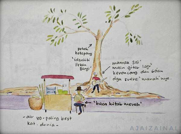 Cina Jual Air Tebu & Mamak Saie