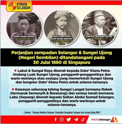 Sejarah pertukaran daerah Negeri Selangor - Negeri Sembilan