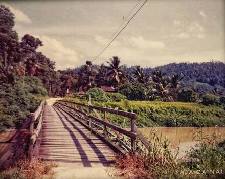 Jambatan lama Sungai Buah, 1986
