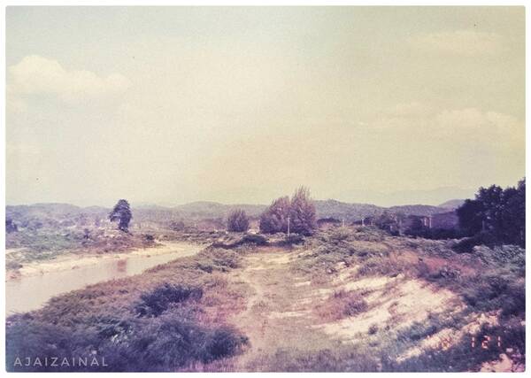 Melihat Kajang Dari Tebing Sg.Langat (Foto Tahun 1988)