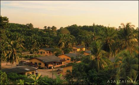 Suasana lewat petang di Golloway Estate suatu ketika dulu