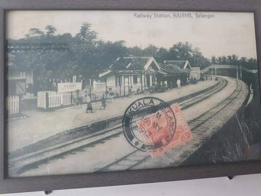postcard photo of Kajang Railway Station dated 1912 postcard photo of Kajang Railway Station dated 1912