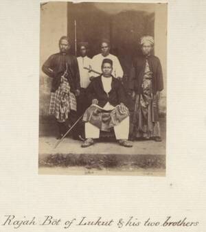 Rajah Böt of Lukut & his two brothers.