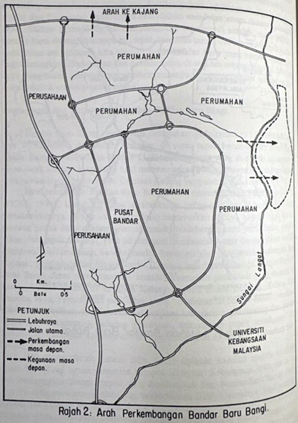 Rajah 2: Arah Perkembangan Bandar Baru Bangi Rajah 2: Arah Perkembangan Bandar Baru Bangi