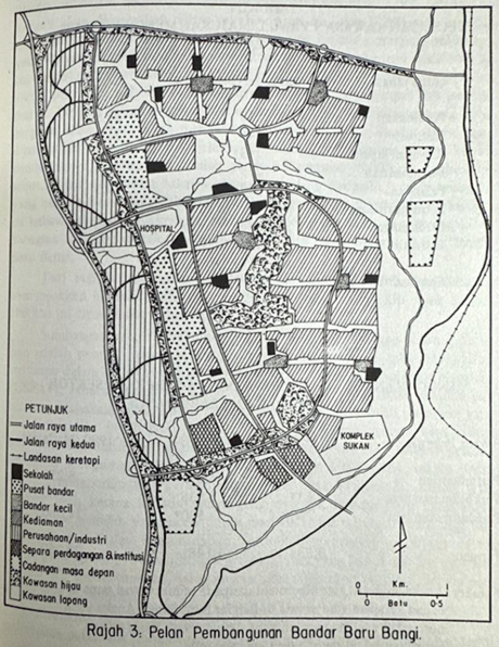 Rajah 3: Pelan Pembangunan Bandar Baru Bangi Rajah 3: Pelan Pembangunan Bandar Baru Bangi