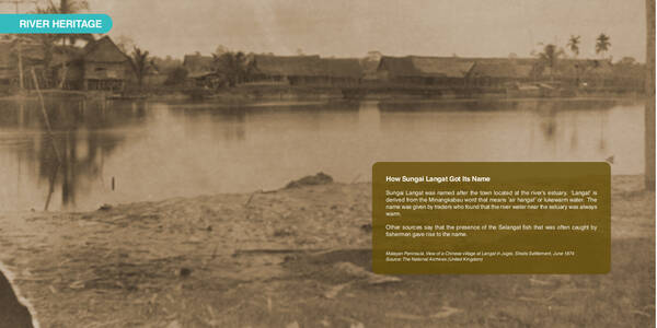 Tebing Sungai Langat, Jugra, 1874
