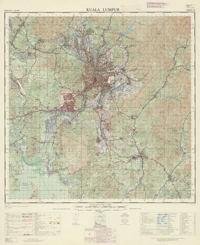 Malaysia, Selangor, Kuala Lumpur, Series: L7010, Sheet 94, 1962, 1:63 360