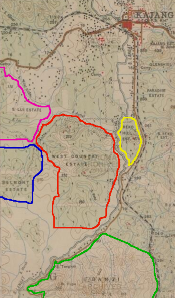West Country Estate, dan sekitarnya, 1920-an West Country Estate, dan sekitarnya, 1920-an