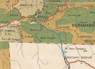 Landasan keretapi Bangi-Batang Benar, 1929