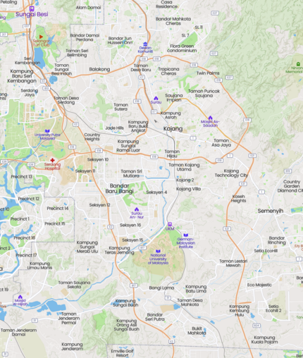 Kawasan Sekitar Bangi-Reko-Kajang, kini
