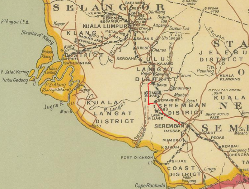 Peta Jalan dan Landasan, 1911