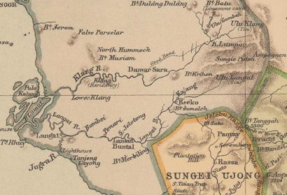 Peta Klang-Langat, 1882