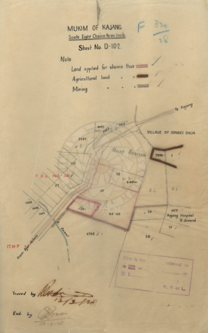 Re sites plan for Malay school & Teachers quarters at Sungei Ramal, Ulu Langat see Sel. G. 1279-28