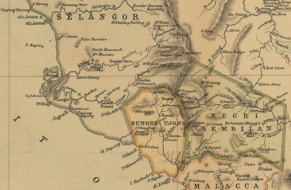 Map of the Malay Peninsula to accompany the paper of Mr. D. D. Daly