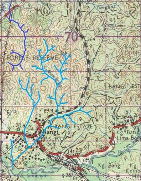 Peta Sungai Bangi, 1962
