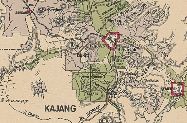 Peta sekitar Sungai Ramal, 1904