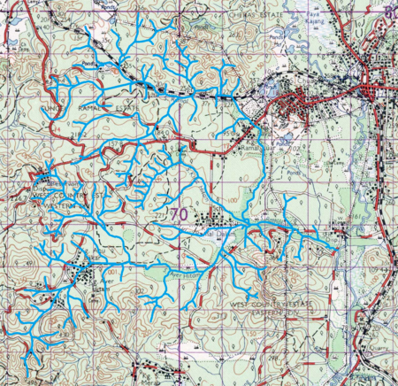 Peta lembangan Sungai Ramal, 1963 Peta lembangan Sungai Ramal, 1963