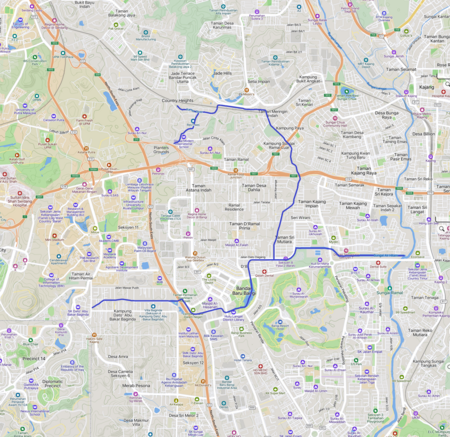 Peta lembangan Sungai Ramal, 2026